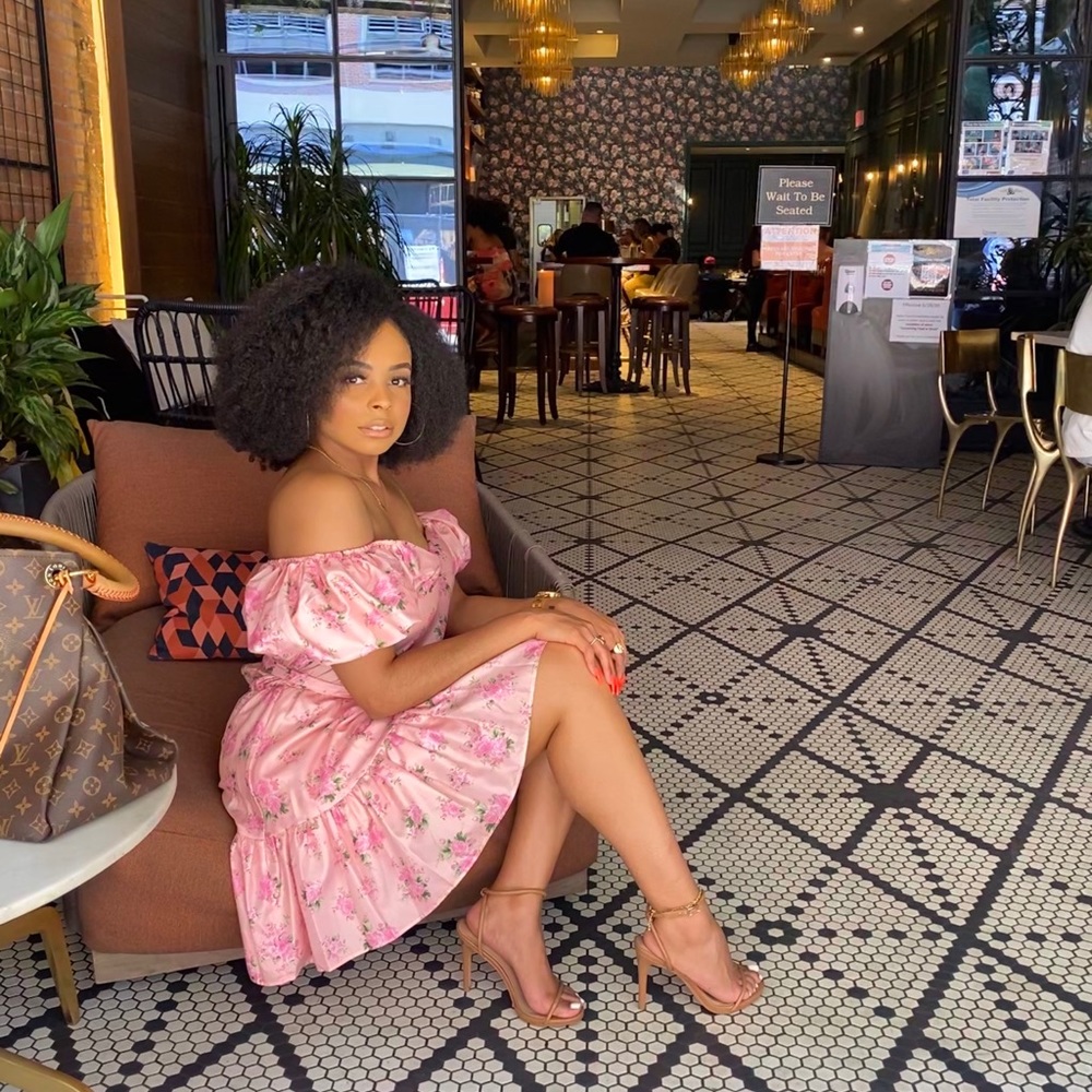 LoveShackFancy Cecile Puff Sleeve Dress